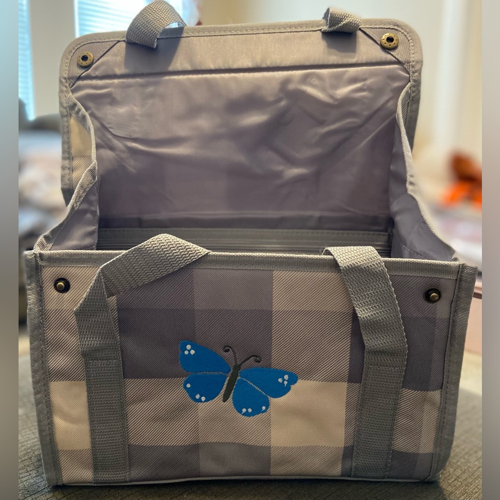 Thirty-one Hanging Car Organizer with Blue Butterfly